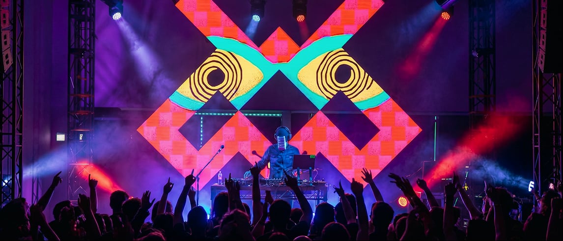 Concert — festival stage
