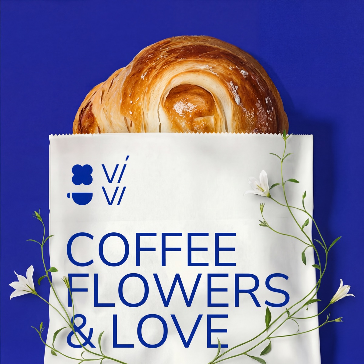Coffee Flowers & Love — branded packaging